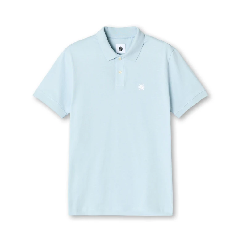 Image of Pretty Green Mens Jerry Short-Sleeve Polo Shirt Sky Blue male Small
