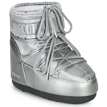 Image of Moon Boot MOON BOOT CLASSIC LOW GLANCE womens Snow boots in Silver / 5,6 / 7,6 / 7.5,3.5 / 5,8 / 9.5