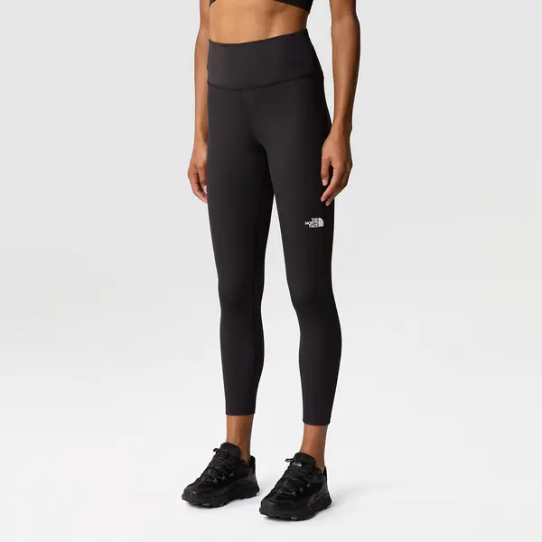 Image of Flex 8" Running Sports Leggings with Logo Print and High Waist