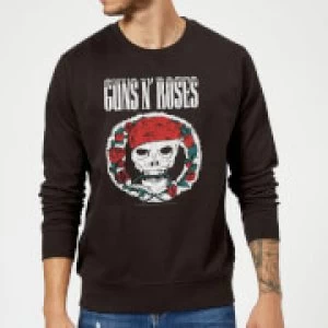 Image of Guns N Roses Circle Skull Sweatshirt - Black