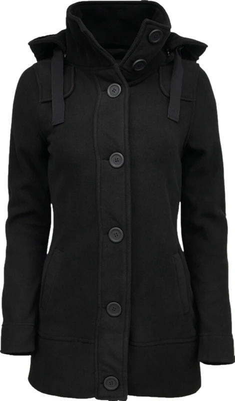 Image of Brandit Square Fleece Ladies Jacket, black, Size L for Women