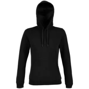Image of NEOBLU Womens/Ladies Nicholas French Terry Hoodie (XL) (Deep Black)