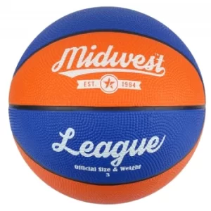 Image of Midwest League Basketball Blue/Orange Size 6