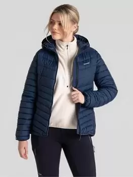 Image of Craghoppers Compresslite Viii Hooded Jacket, Navy, Size 18, Women