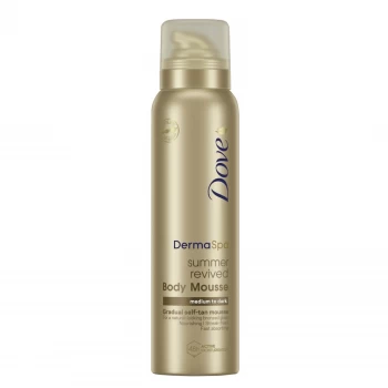 Image of Dove Derma Gradual self-tan Body Mousse Medium/Dark 150ml