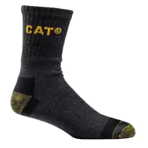 Image of Caterpillar Mens Premium Work Socks (Pack of 3) (11 UK-14 UK) (Charcoal)