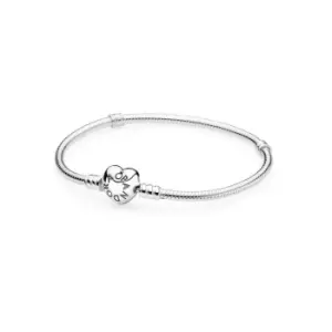 Image of Pandora Bracelet Life Moments 590719 Silver Heart Bracelet Woman
