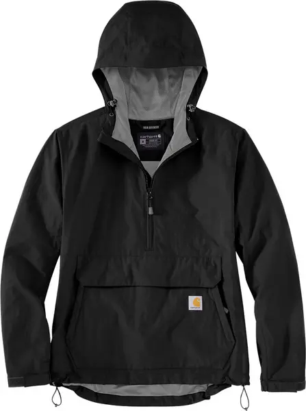 Image of Carhartt Rain Defender Loose Fit Lightweight Packable Ladies Jacket, black, Size M for Women