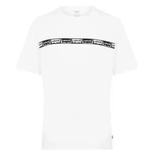 Image of Levis Relaxed Taped T-Shirt Mens - White