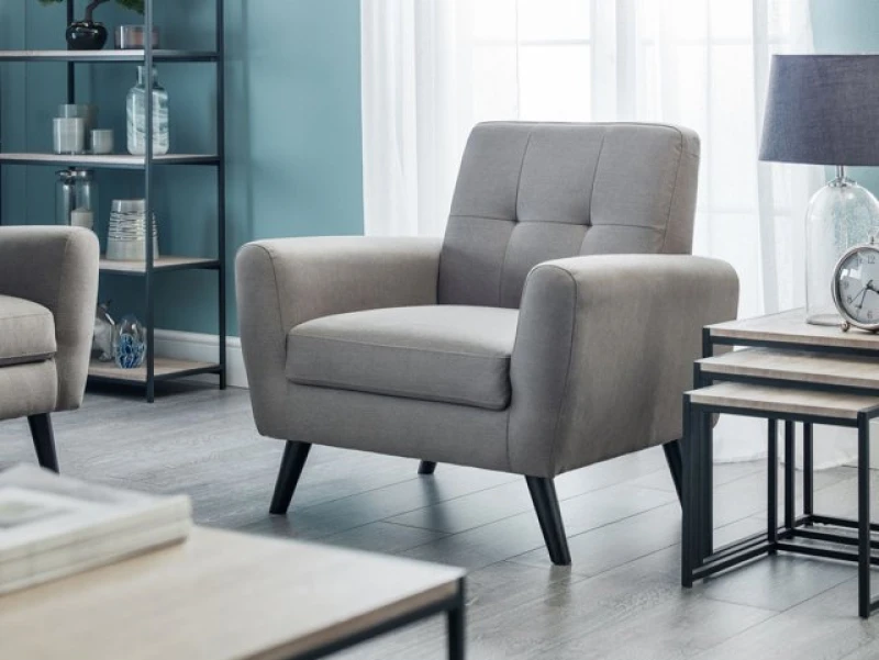 Image of Julian Bowen Monza Dove Grey Armchair