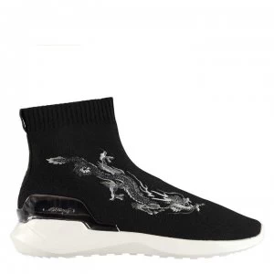 Image of Ed Hardy Claw Hi Tops - Black/White