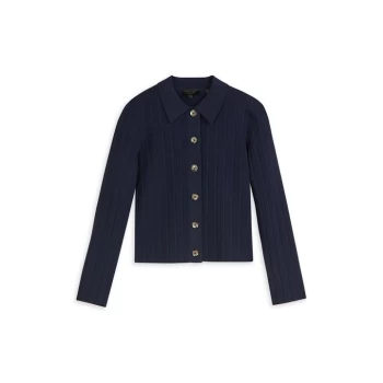 Image of Ted Baker Exton Collared Cardigan - Navy