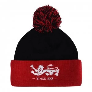 Image of Canterbury British and Irish Lions Supporter Bobble Hat - Black/Red