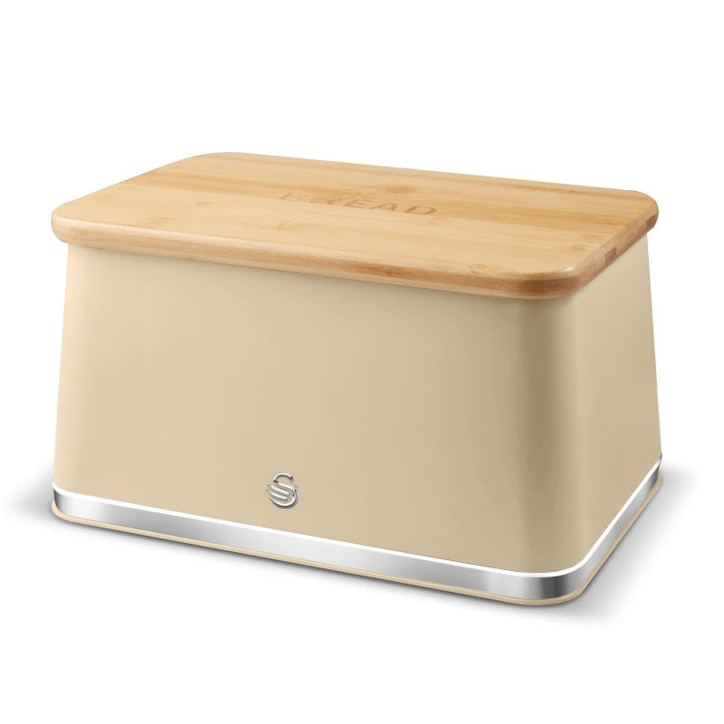 Image of Swan Nordic Bread Bin oatmeal ONE SIZE