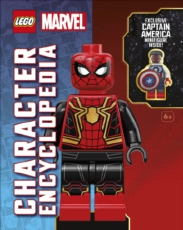 Image of LEGO Marvel Character Encyclopedia : With Exclusive Captain America Minifigure Hardback