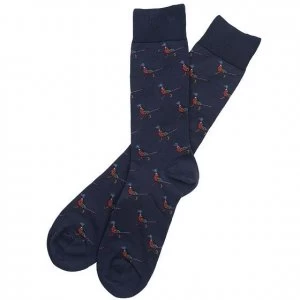 Image of Barbour Mens Mavin Sock Navy/Pheasant Medium