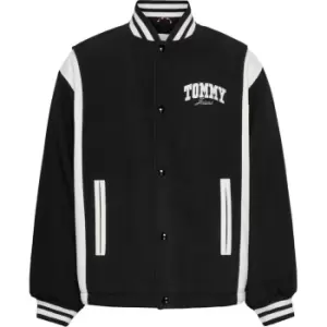 Image of Tommy Jeans Tjm Cord Wool Mix Letterman - Black