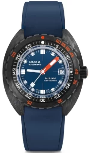 Image of Doxa Watch SUB 300 Carbon COSC Caribbean Rubber