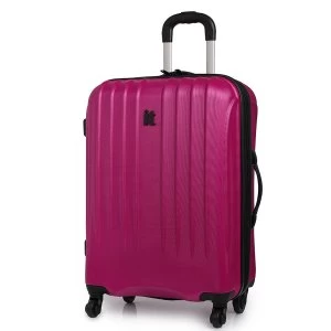 Image of IT Luggage IT 4 Wheel Ultra-Strong Hard Shell Medium Raspberry Suitcase