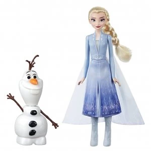 Image of Disney Frozen 2 Talk and Glow Olaf and Elsa Dolls