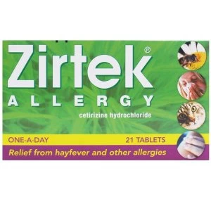 Image of Zirtek Allergy One a Day 21 Tablets