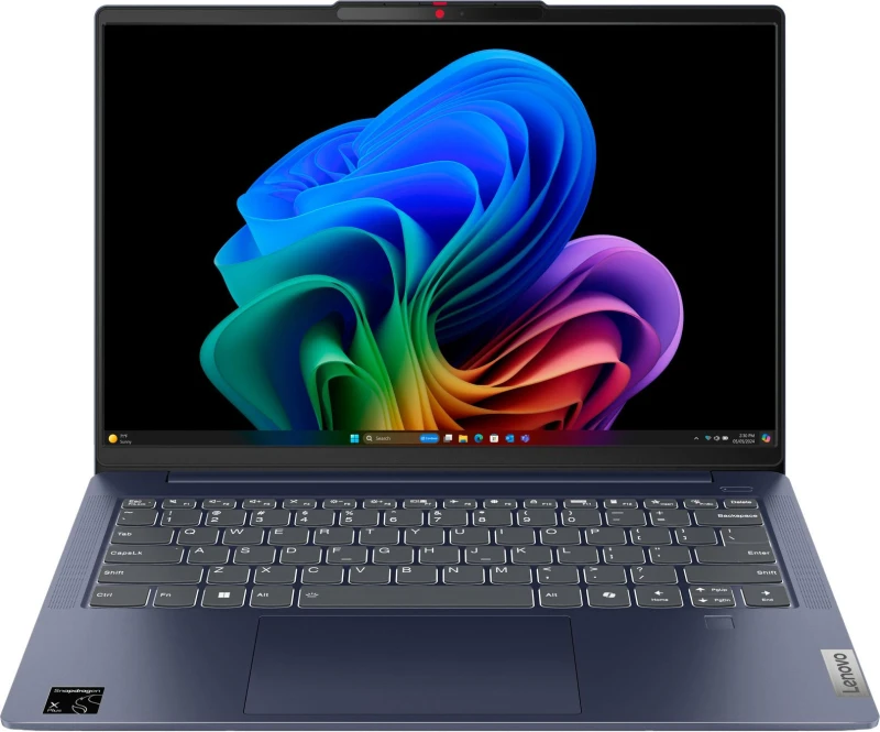 Image of Lenovo IdeaPad Slim 5 OLED 14" Laptop - Qualcomm Snapdragon X Plus (X1P), 512GB SSD, 16GB RAM - Abyss Blue