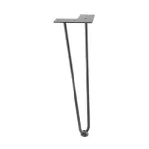 Image of GTV Harpin Metal Industrial Coffee Furniture Table Leg - Size 406mm, Pack of 4