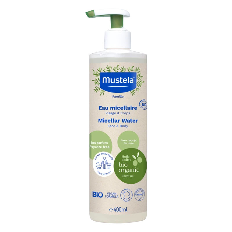 Image of Mustela Bio Organic Micellar Water Face & Body 400ml
