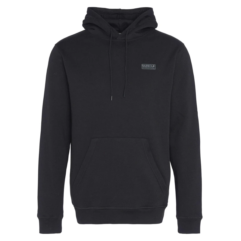 Image of Barbour International Small Logo Hoodie - Black M