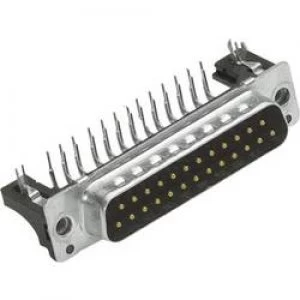 Image of D SUB pin strip 90 Number of pins 25 Soldering Harting