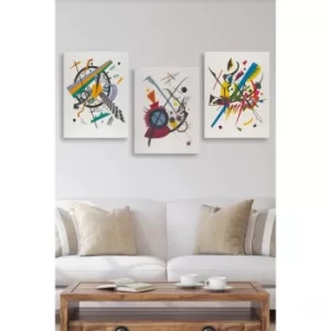 Image of MDF0098 Multicolor Decorative MDF Painting (3 Pieces)