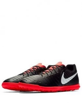 Image of Nike Mens Tiempox Legend Club Astro Turf Football Boot Black Grey Size 7 Men
