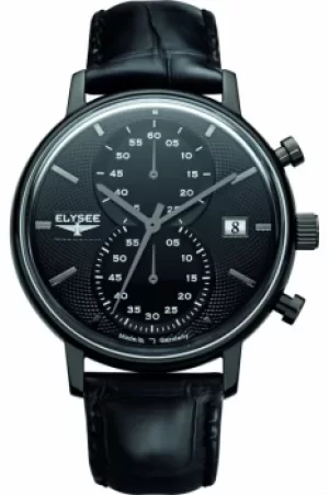 Image of Mens Elysee Classic Chronograph Watch 83822