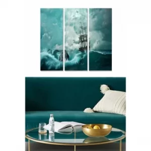 Image of MDF1366926 Multicolor Decorative MDF Painting (3 Pieces)