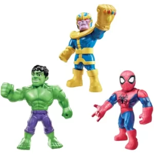Image of Hasbro Playskool Heroes Marvel Super Hero Adventures Mega Mighties 25cm Action Figure 3 Pack