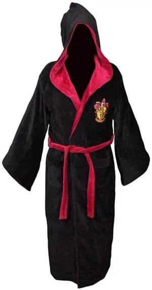Image of Harry Potter Gryffindor Fleece Bathrobe with Oversized Hood and Sleeves