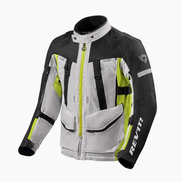 Image of REV'IT! Sand 4 H2O Jacket Silver Neon Yellow Size M