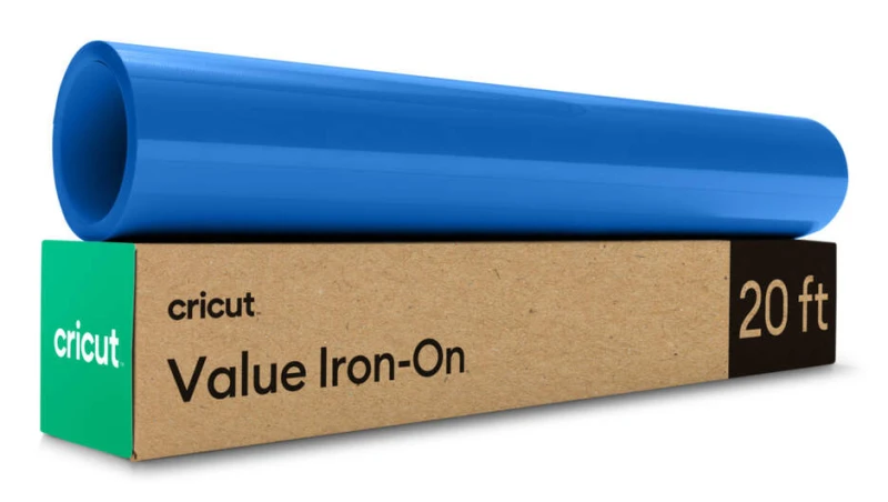 Image of Cricut Value Iron-On Removable Blue Matte