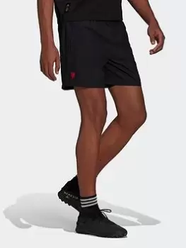Image of adidas Manchester United Shorts, Black Size M Men
