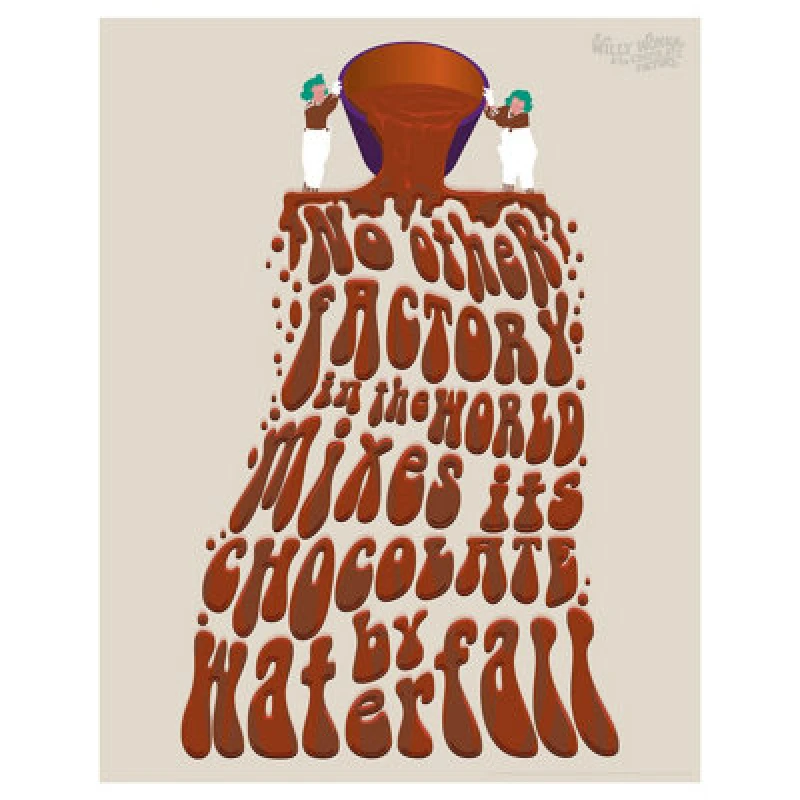 Image of Willy Wonka and the Chocolate Factory Limited Edition Art Print Multi unisex