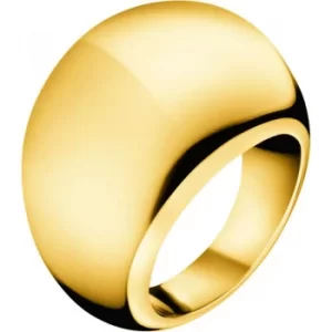 Image of Ladies Calvin Klein PVD Gold plated Size L Closed Ring