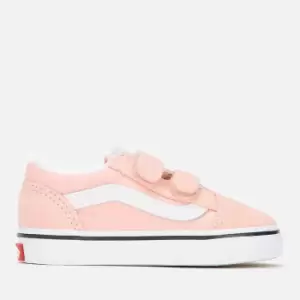 Image of Vans Toddlers Old Skool V Trainers - Powder Pink - UK 9 Kids
