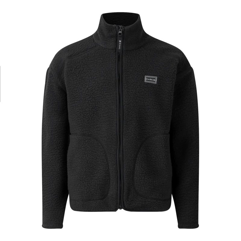 Image of Kids' Full Zip Fleece Dare 2B Zesty II Noir Unisex 5/6 ans
