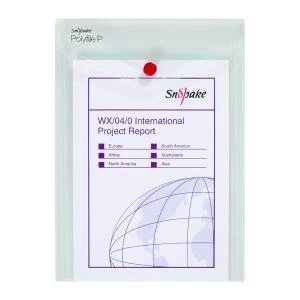Image of Snopake Polyfile P File Wallet Portrait A5 Clear Pack of 5 13280