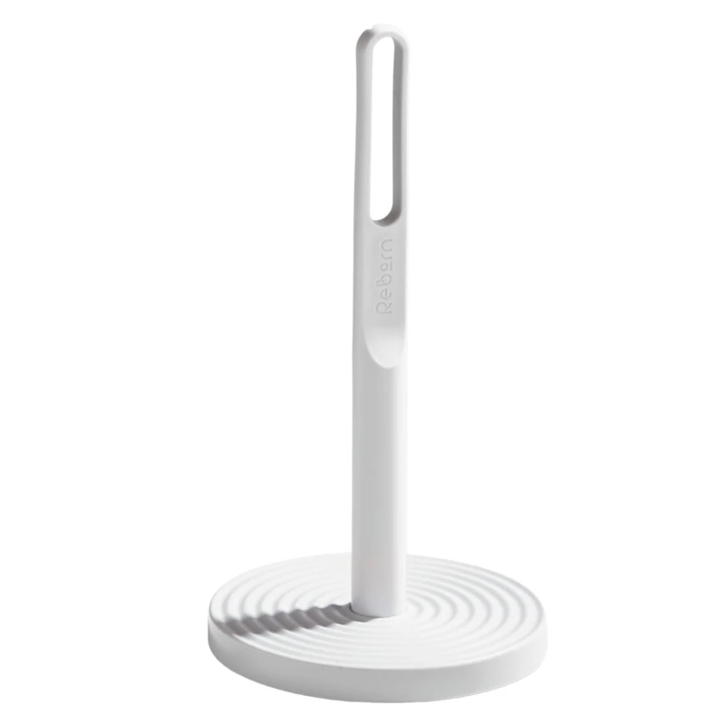 Image of ReBorn Recycled Elegant and Functional Made in Britain Kitchen Roll Holder Stone unisex