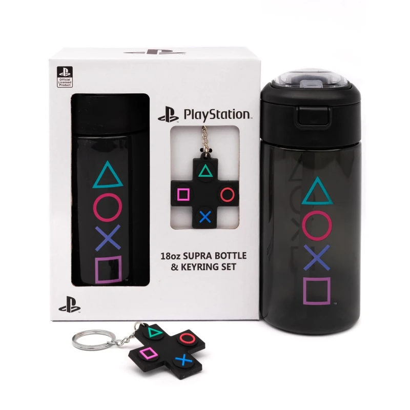 Image of Playstation Spout Water Bottle Black