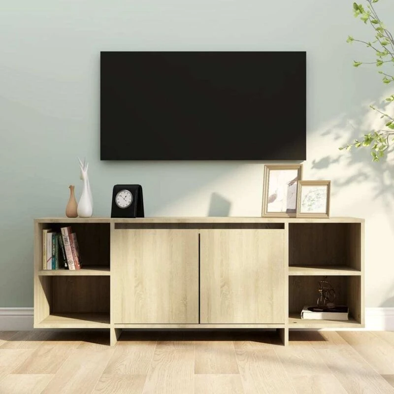 Image of VIDAXL Vidaxl - tv Cabinet Sonoma Oak 130x35x50cm Engineered Wood 8720286834916