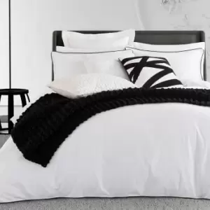 Image of Nalu Nicole Scherzinger Mahina Double Duvet Cover, White & Black