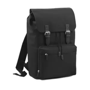 Image of Bagbase Heritage Laptop Backpack Bag (Up To 17" Laptop) (One Size) (Black)