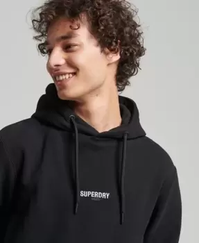 Image of Superdry Code Micro Logo Pullover Hoodie